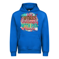 Cobalt she works willingly with her hands Urban Hoodie - NancyCooperArtShop