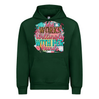 Forest Green she works willingly with her hands Urban Hoodie - NancyCooperArtShop