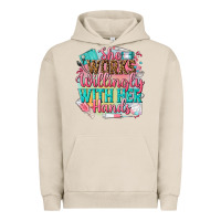 Pigment French Oak she works willingly with her hands Urban Hoodie - NancyCooperArtShop
