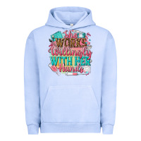 Pigment Grape Ice she works willingly with her hands Urban Hoodie - NancyCooperArtShop