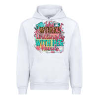 White she works willingly with her hands Urban Hoodie - NancyCooperArtShop
