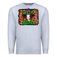 Heather Grey Boo heifer halloween Premium Sweatshirt - Artiststas