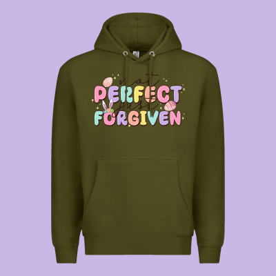 Not Perfect Just Forgiven Premium Hoodie Designed By Maliassmallbusiness