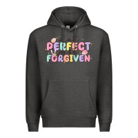Charcoal Heather not perfect just forgiven Premium Hoodie - MaliasSmallBusiness
