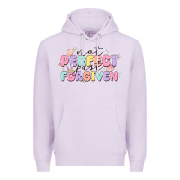Lilac not perfect just forgiven Premium Hoodie - MaliasSmallBusiness