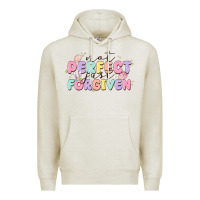Oatmeal Heather not perfect just forgiven Premium Hoodie - MaliasSmallBusiness