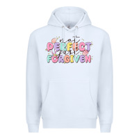 White not perfect just forgiven Premium Hoodie - MaliasSmallBusiness