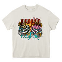 Cream Pumpkin Everything Heavy Core Tee - CowhideDigitalArt