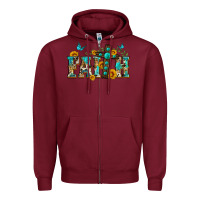 Burgundy western faith Zipper Hoodie - Zillion Design Studio
