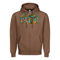 Chestnut western faith Zipper Hoodie - Zillion Design Studio