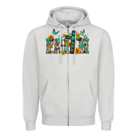 Dove Grey western faith Zipper Hoodie - Zillion Design Studio