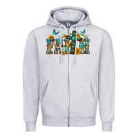 Heather Grey western faith Zipper Hoodie - Zillion Design Studio