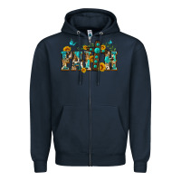 Navy western faith Zipper Hoodie - Zillion Design Studio