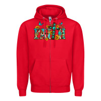 Red western faith Zipper Hoodie - Zillion Design Studio
