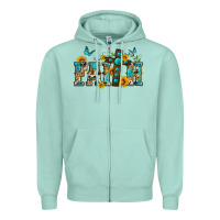 Seafoam western faith Zipper Hoodie - Zillion Design Studio