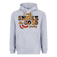 Heather Grey i only smoke the good smokes Heavyweight Hoodie - AdoDesignShop