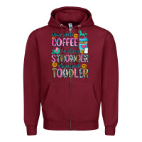 Burgundy may your coffee be always stronger than your toodl Zipper Hoodie - Zillion Design Studio