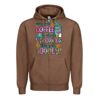Chestnut may your coffee be always stronger than your toodl Zipper Hoodie - Zillion Design Studio