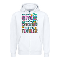 White may your coffee be always stronger than your toodl Zipper Hoodie - Zillion Design Studio