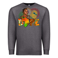 Charcoal Heather dope juneteenth Premium Sweatshirt - AdoDesignShop