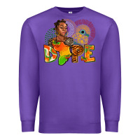 Purple dope juneteenth Premium Sweatshirt - AdoDesignShop