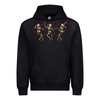Black dancing skeleton christmas Urban Hoodie - MaliasSmallBusiness