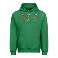 Emerald dancing skeleton christmas Urban Hoodie - MaliasSmallBusiness
