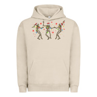 Pigment French Oak dancing skeleton christmas Urban Hoodie - MaliasSmallBusiness