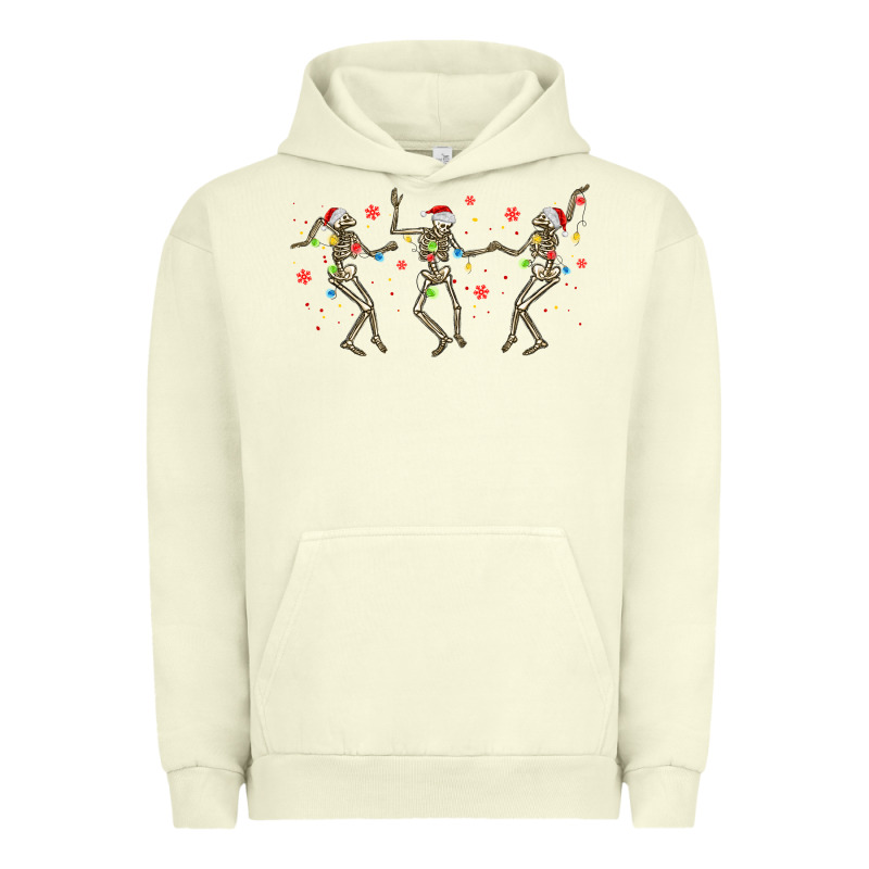 Dancing Skeleton Christmas Urban Hoodie by MaliasSmallBusiness | Teevron