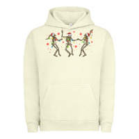 Pigment Pistachio dancing skeleton christmas Urban Hoodie - MaliasSmallBusiness