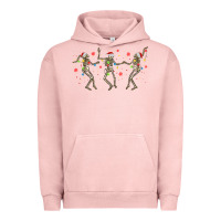 Pigment Salmon dancing skeleton christmas Urban Hoodie - MaliasSmallBusiness