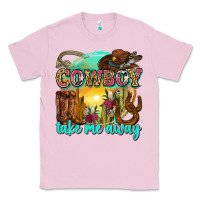 Bubblegum Pink cowboy take me away Classic Tee - Zillion Design Studio