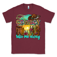 Burgundy cowboy take me away Classic Tee - Zillion Design Studio