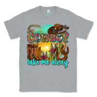 Heather Grey cowboy take me away Classic Tee - Zillion Design Studio
