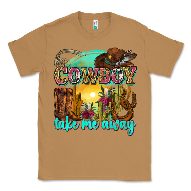 Cowboy Take Me Away Classic Tee by Zillion Design Studio | Teevron