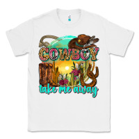 White cowboy take me away Classic Tee - Zillion Design Studio