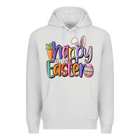 Dove Grey happy easter Premium Hoodie - MaliasSmallBusiness