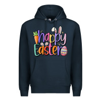 Navy happy easter Premium Hoodie - MaliasSmallBusiness