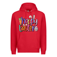 Red happy easter Premium Hoodie - MaliasSmallBusiness