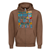 Chestnut may your coffee be always stronger than your stude Zipper Hoodie - Zillion Design Studio