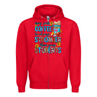 Red may your coffee be always stronger than your stude Zipper Hoodie - Zillion Design Studio