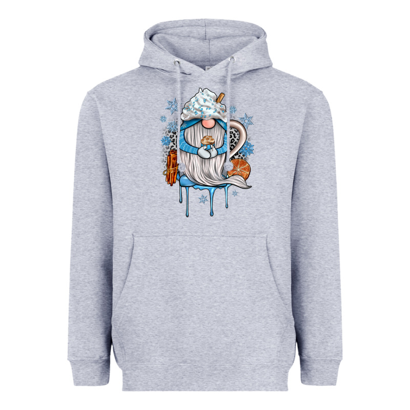 Winter Gnome Coffee Heavyweight Hoodie by JahusDesignShop | Teevron