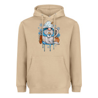 Mushroom winter gnome coffee Heavyweight Hoodie - JahusDesignShop