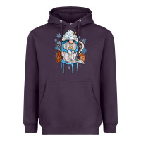 Plum winter gnome coffee Heavyweight Hoodie - JahusDesignShop