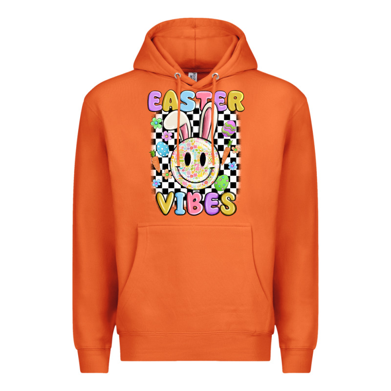 Easter Vibes Smiley Face Premium Hoodie by MaliasSmallBusiness | Teevron