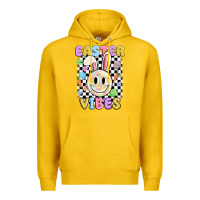 Lemon easter vibes smiley face Premium Hoodie - MaliasSmallBusiness