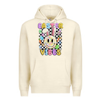 Sandshell easter vibes smiley face Premium Hoodie - MaliasSmallBusiness
