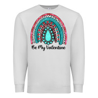 Dove Grey be my valentine gemstone rainbow Premium Sweatshirt - JahusDesignShop