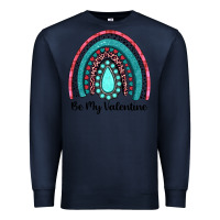 Navy be my valentine gemstone rainbow Premium Sweatshirt - JahusDesignShop
