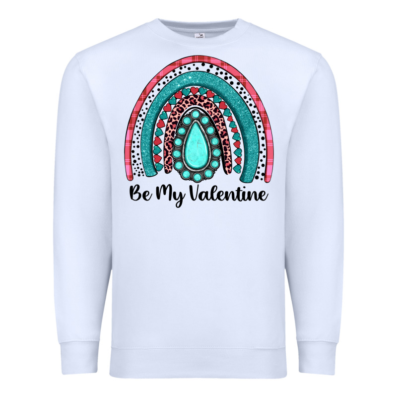 Be My Valentine Gemstone Rainbow Premium Sweatshirt by JahusDesignShop | Teevron